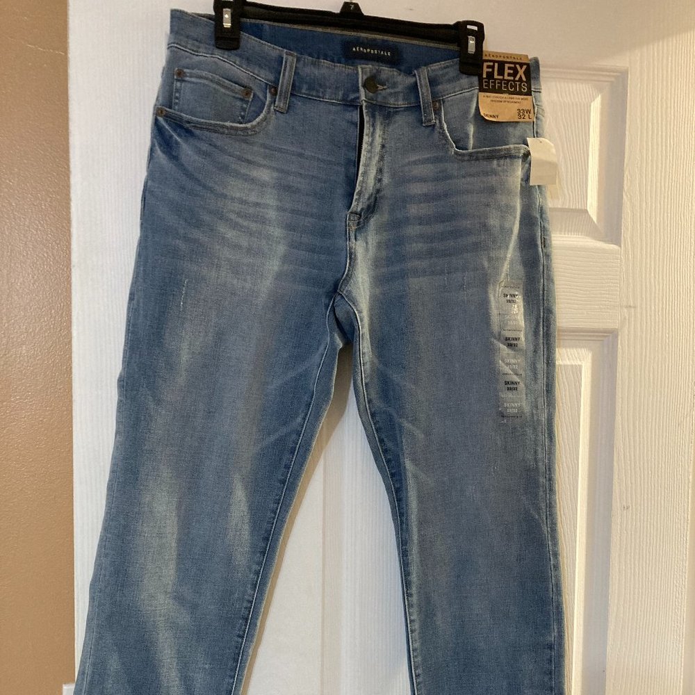 Men's Aeropostale Flex Effects Skinny Jeans Size 33W 32L